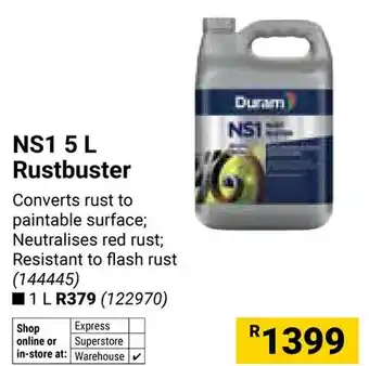 Builders Warehouse Duram NS1 Rustbuster offer