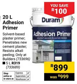 Builders Warehouse Duram Adhesion Primer offer