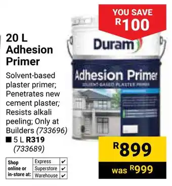Builders Warehouse Duram Adhesion Primer offer