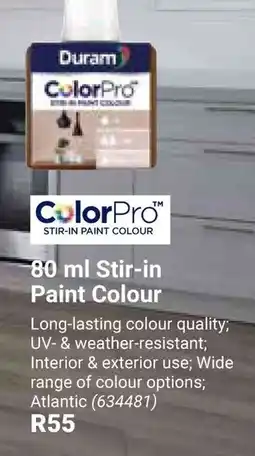 Builders Warehouse Duram ColorPro Stir-in Paint Colour offer