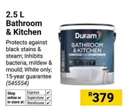 Builders Warehouse Duram Bathroom & Kitchen offer