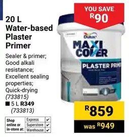 Builders Warehouse Dulux Water-based Plaster Primer offer