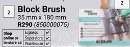 Builders Warehouse Block Brush offer