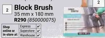 Builders Warehouse Block Brush offer