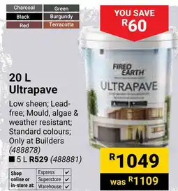 Builders Warehouse Fired Earth Ultrapave offer