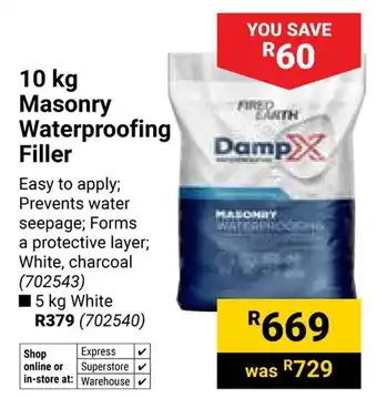 Builders Warehouse Fired Earth Masonry Waterproofing Filler offer