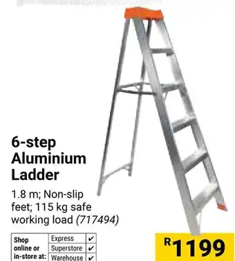 Builders Warehouse 6-step Aluminium Ladder offer