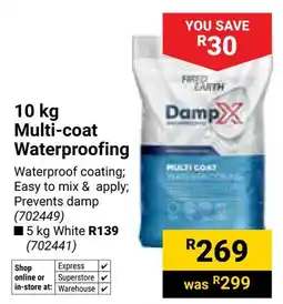 Builders Warehouse Fired Earth Multi-coat Waterproofing offer