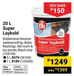Builders Warehouse Super Laykold offer