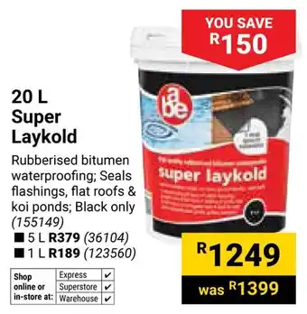 Builders Warehouse Super Laykold offer
