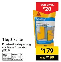 Builders Warehouse Sikalite offer