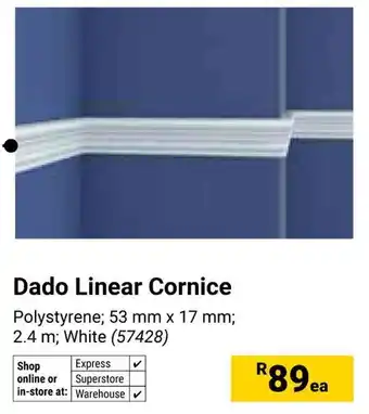 Builders Warehouse Dado Linear Cornice offer