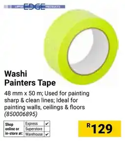 Builders Warehouse Edge Washi Painters Tape offer