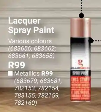 Builders Warehouse Lacquer Spray Paint offer