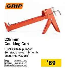 Builders Warehouse Grip Caulking Gun offer