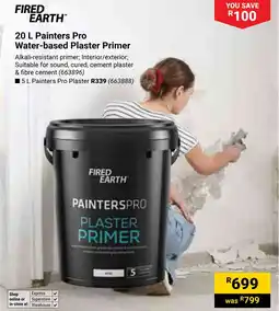 Builders Warehouse Fired Earth Painters Pro Water-based Plaster Primer offer