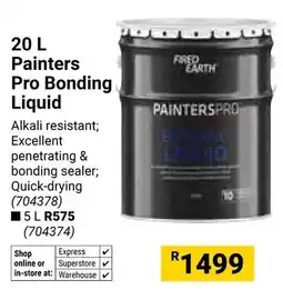 Builders Warehouse Fired Earth Painters Pro Bonding Liquid offer
