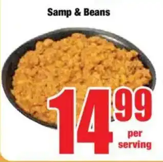 Boxer Samp & Beans offer