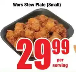 Boxer Wors Stew Plate offer