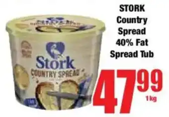 Boxer STORK Country Spread 40% Fat Spread Tub offer