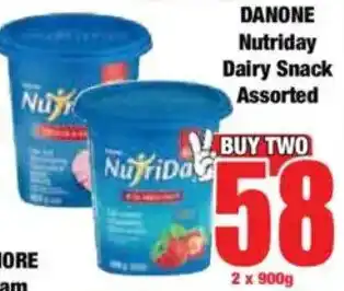 Boxer DANONE Nutriday Dairy Snack Assorted offer