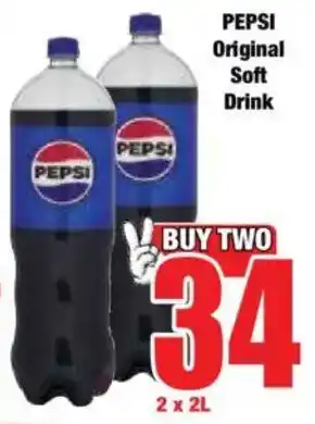Boxer PEPSI Original Soft Drink offer