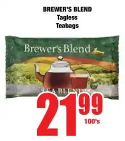 Boxer BREWER'S BLEND Tagless Teabags offer