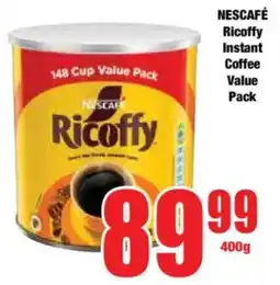 Boxer NESCAFÉ Ricoffy Instant Coffee Value Pack offer