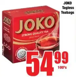 Boxer JOKO Tagless Teabags offer