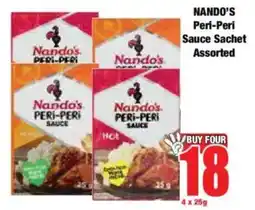 Boxer NANDO'S Peri-Peri Sauce Sachet Assorted offer