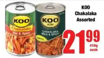 Boxer KOO Chakalaka Assorted offer