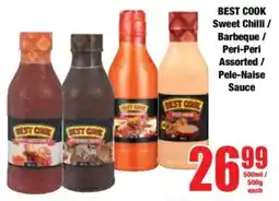 Boxer BEST COOK Sweet Chilli/ Barbeque/ Peri-Peri Assorted/ Pele-Naise Sauce offer