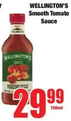 Boxer WELLINGTON'S Smooth Tomato Sauce offer