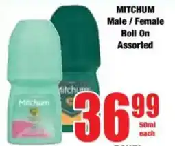 Boxer MITCHUM Male/ Female Roll On Assorted offer