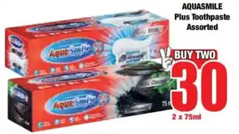 Boxer AQUASMILE Plus Toothpaste Assorted offer