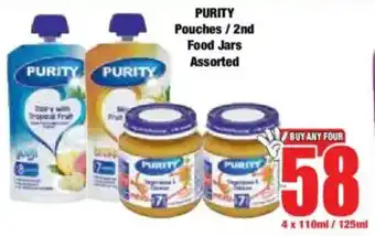 Boxer PURITY Pouches/ 2nd Food Jars Assorted offer