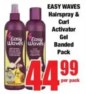 Boxer EASY WAVES Hairspray & Curl Activator Gel Banded Pack offer