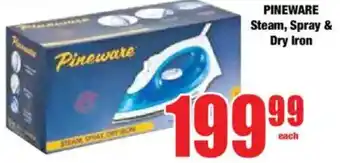 Boxer PINEWARE Steam, Spray & Dry Iron offer