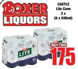 Boxer CASTLE Lite Cans offer