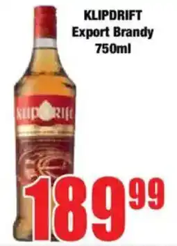 Boxer KLIPDRIFT Export Brandy offer