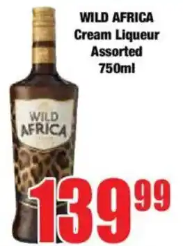 Boxer WILD AFRICA Cream Liqueur Assorted offer