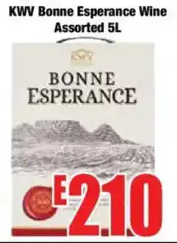 Boxer KWV Bonne Esperance Wine Assorted offer