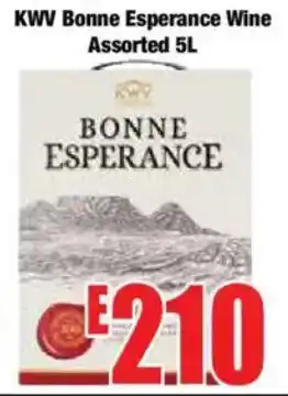 Boxer KWV Bonne Esperance Wine Assorted offer