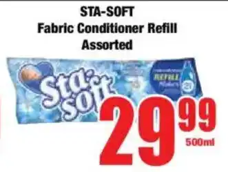 Boxer STA-SOFT Fabric Conditioner Refill Assorted offer