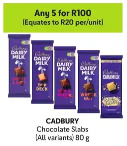 Makro CADBURY Chocolate Slabs offer