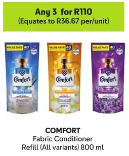Makro COMFORT Fabric Conditioner Refill offer