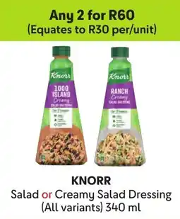 Makro KNORR Salad or Creamy Salad Dressing offer