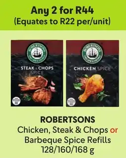 Makro ROBERTSONS Chicken, Steak & Chops or Barbeque Spice Refills offer
