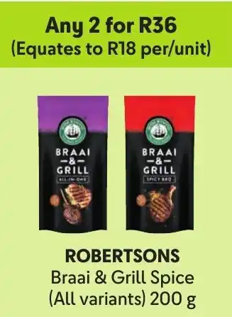 Makro ROBERTSONS Braai & Grill Spice offer