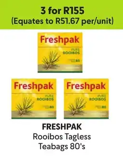 Makro FRESHPAK Rooibos Tagless Teabags offer